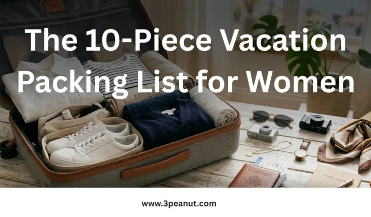 The 10 piece vacation packing list for women